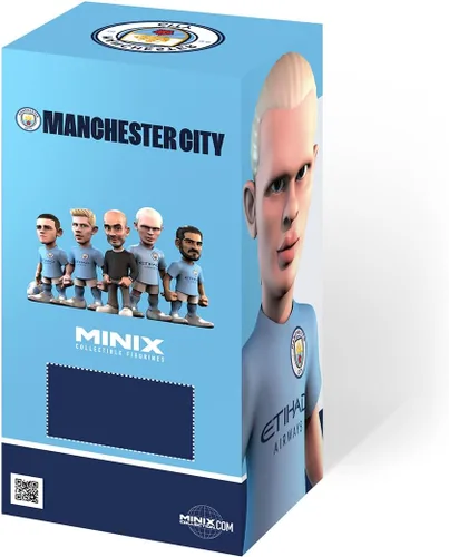 Vista 5 de MINIX FIGURINAS COLECCIONABLES – Erling Haaland, Oficial Manchester City, Figura Deportiva Coleccionable de 12 cm, Regalo Único de Fútbol para Todas