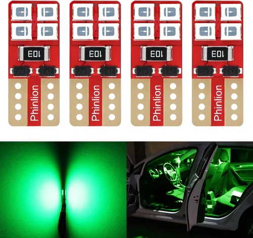 Vista 11 de PHINLION 12V T10 168 194 Bombillas LED amarillas ámbar, súper brillantes, miniatura 2835 8-SMD, cuña 12961 12396 para luces interiores de coche