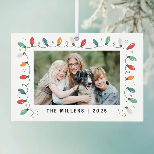 Vista 12 de Adorno de Navidad personalizado de Let's Make Memories - Sube tu foto - Adorno navideño conmemorativo 2025 para familia, pareja, amigo - Foto