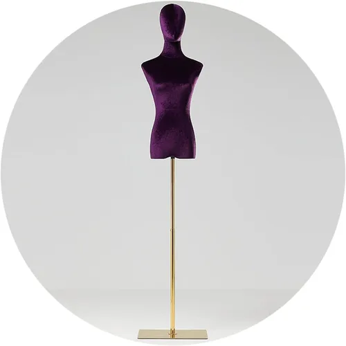Vista 6 de Stylish Black Female Mannequin Torso with Head - Armless Size M Dress Form on Sturdy Metal Stand for Clothing Store Display, Perfect for Fashion