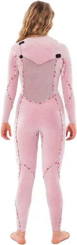 Vista 4 de Rip Curl Flashbomb - Traje de neopreno con cremallera en el pecho (3/2 GB, color negro, 4)
