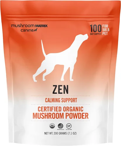 Vista 7 de Om Mushroom Matrix Pet - Canino Mezcla de hongos Zen Matrix Suplemento para mascotas en polvo de hongos orgánicos de grado humano cultivado