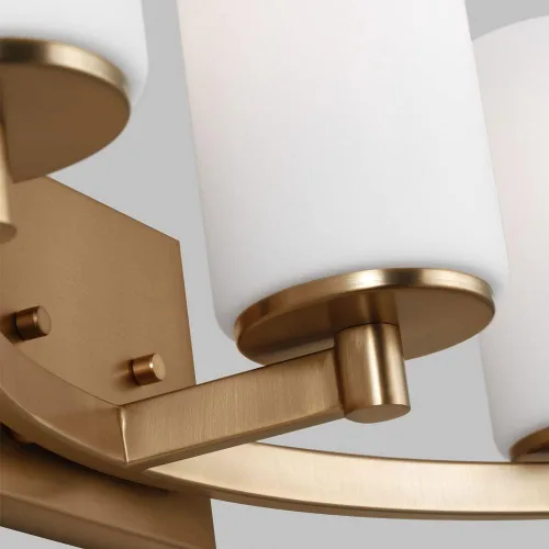 Vista 3 de Generation Lighting - Lámpara de pared Hettinger de 3 luces, color negro medianoche 4439103-112, Título 24, lámpara de pared para decoración