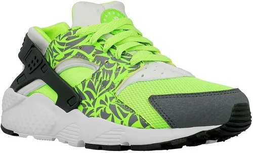 Vista 3 de Nike Huarache Run Print GS LTD Zapatillas para correr Verde Gris Blanco