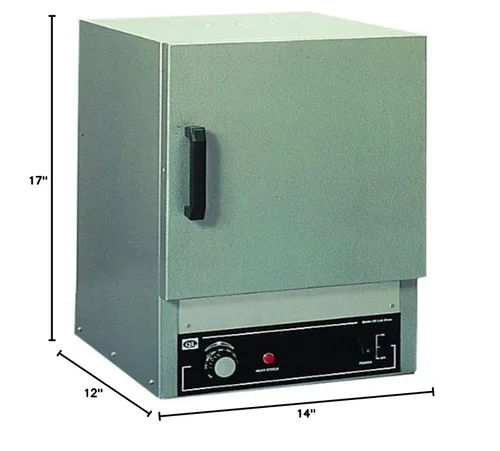 Vista 2 de Quincy - Horno de convección de gravedad bimetálico 10GC, 14 pulgadas de ancho x 17 pulgadas de alto x 12 pulgadas de profundidad, 115 V, 600 W