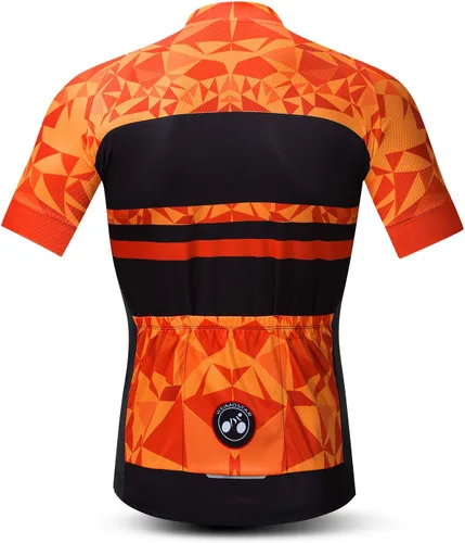 Vista 2 de Weimostar Hombre Ciclismo Jersey Manga Corta Bicicleta Ropa Multicolor Diamante