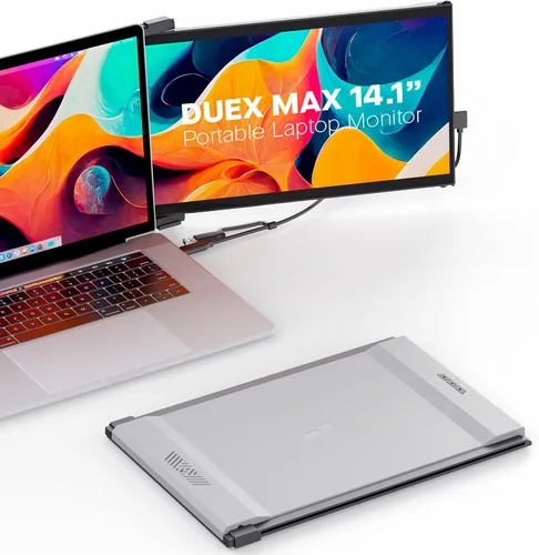 Vista 12 de Mobile Pixels Duex Plus Monitor portátil para computadoras portátiles, USB C/USB A Plug and Play 13.3" Extensor de pantalla portátil Duex Plus