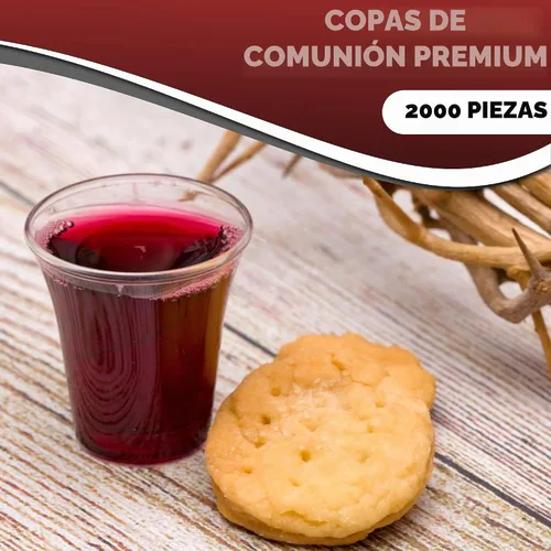 Vista 5 de 2000 Vasos de Comunión de Plástico Premium a Granel - Juego de Vasos Desechables para la Santa Comunión para Servicio de Iglesia - Copas