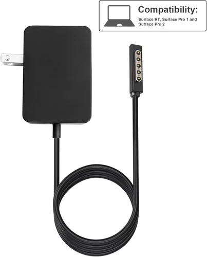 Vista 7 de 24W 12V 2A Adaptador de CA para Microsoft Surface RT Surface Pro 1 y Surface 2 1512 1513 1516 1572 Cargador