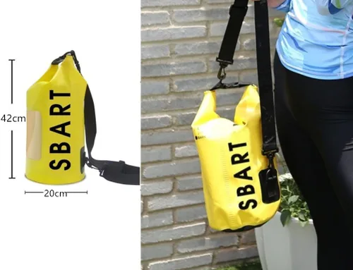 Vista 3 de Impermeable bolsa seca 10L rollo superior impermeable mochila saco natación bolsas para natación buceo surf kits de viaje