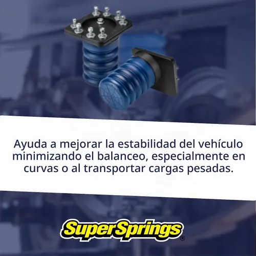 Vista 6 de SuperSprings SSR-307-40 SumoSprings Trasero para Dodge RAM 1500, Azul, 1000 libras.