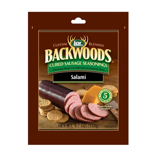 Vista 12 de LEM Products Backwoods Bratwurst – Salchicha curada con condimento, ideal para caza silvestre y carne doméstica, sazona hasta 25 libras de carne