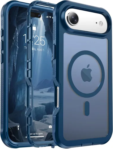 Vista 155 de jaroco - Funda magnética compatible con MagSafe para iPhone 11 de 6.1 pulgadas; protección de grado militar contra caídas, de doble capa
