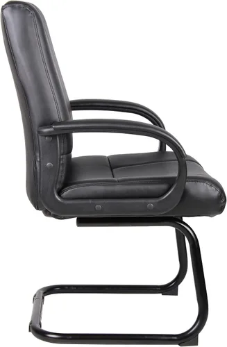 Vista 6 de Boss Office Products Coressoft B7909 - Silla de invitados con respaldo medio, color negro, 250