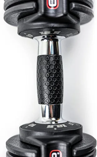 Vista 12 de CAP ADJUSTABELL - Juego de mancuernas ajustables de selección rápida de primera calidad para entrenamiento de fuerza, individuales y pares, 12.5