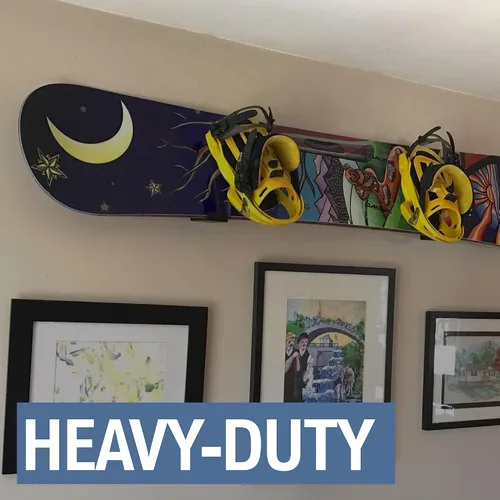 Vista 4 de StoreYourBoard - Soporte de pared para tabla de surf, 4 niveles para tabla de surf, soporte para tabla de surf, colgador de tabla de surf ajustable