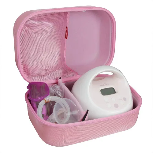 Vista 9 de Hermitshell Estuche rígido de viaje para extractor eléctrico de leche materna Spectra S1 S2 Plus (negro)