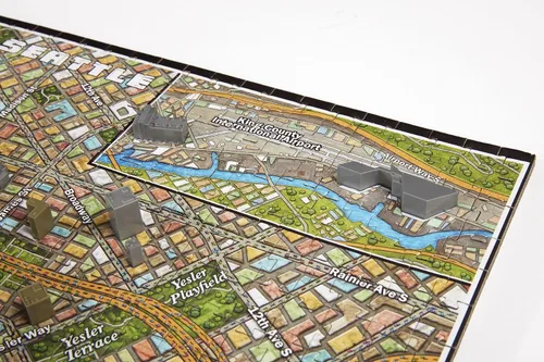 Vista 4 de 4D Cityscape Seattle Time Puzzle (800 piezas)