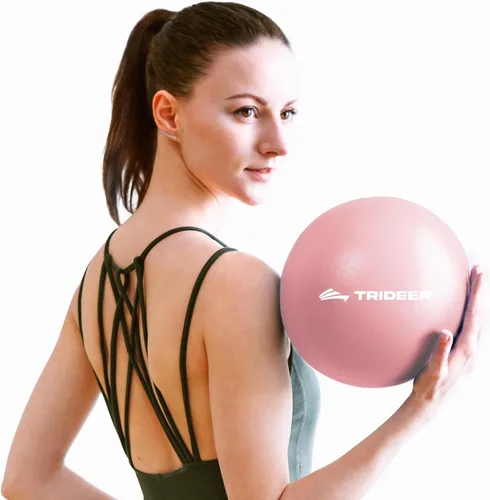 Vista 11 de Trideer 9-Inch Pilates Ball, Small Exercise Ball Pilates Equipments for Yoga, Physical Therapy, Pregnancy, Postpartum, Core Training, Balance