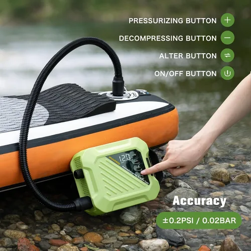 Vista 9 de Paddle Board Electric Pump High Pressure Rechargeable Auto-Off