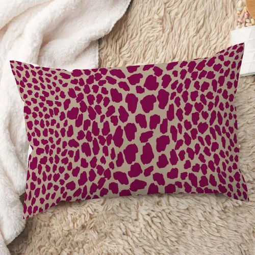 Vista 8 de ArogGeld Funda de almohada de lino azul con estampado de leopardo, diseño de vaca, diseño de animales de granja, color azul marino, guepardo
