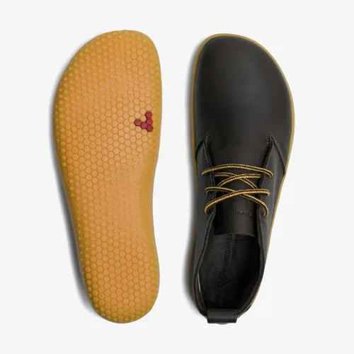 Vista 7 de Vivobarefoot Gobi III - Botas de desierto con cordones para hombre con suela descalza