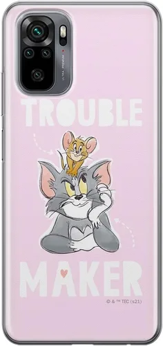 Vista 22 de ERT GROUP Funda para Xiaomi REDMI Note 10/10S Original y Oficialmente Licenciada Tom & Jerry Patrón Jerry 001 adaptado de manera óptima a