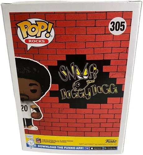 Vista 3 de Snoop Dogg White Steelers Jesrsey - Figura de vinilo exclusiva
