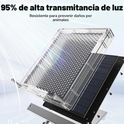 Vista 3 de Cargador de batería de panel solar de 6 V para alimentador de ciervos, panel solar impermeable de 1.7 W con soporte de montaje y clips de cocodrilo