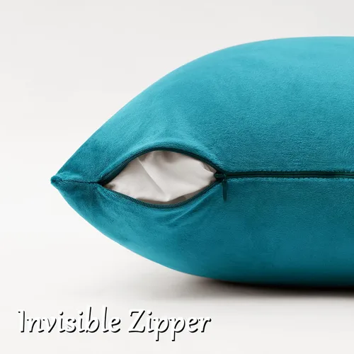Vista 89 de GIGIZAZA Juego de 2 fundas de almohada doradas de terciopelo de 20 x 20 pulgadas para sofá Almohadas para sofá, tela texturizada suave de 9.88