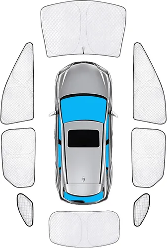 Vista 81 de KMF 6 piezas de parasoles gruesos para Mazda 3 Hatchback (No Sedán) 2014-2018 Accesorios, parasoles completos para parabrisas y ventanas de coche