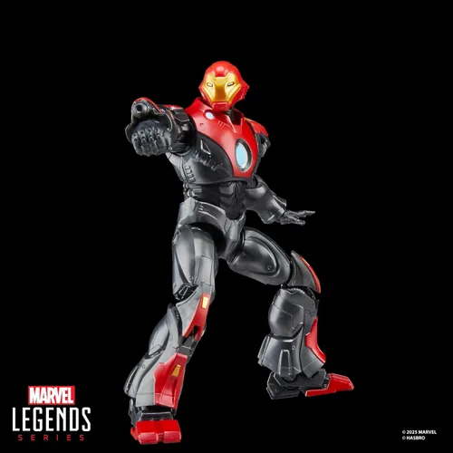 Vista 7 de Serie Marvel Legends Ultimate Iron Man, Figura de acción coleccionable de 6 pulgadas inspirada en cómics con accesorio de cómic a