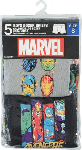 Vista 2 de Marvel Boys' Avengers 5 Pack Boxer Briefs