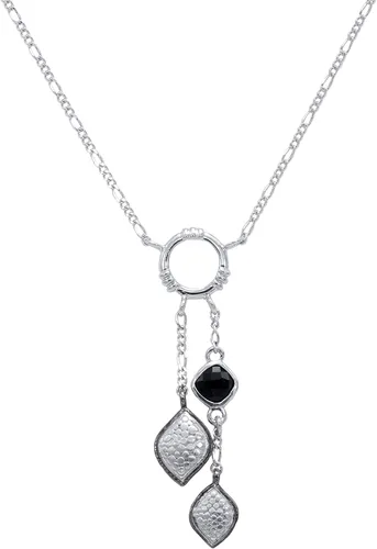 Vista 4 de Plata de ley 925 con forma de cojín, espinela negra, elige entre pulsera, colgante o collar de estación o pendientes, Metal Gema, espinela