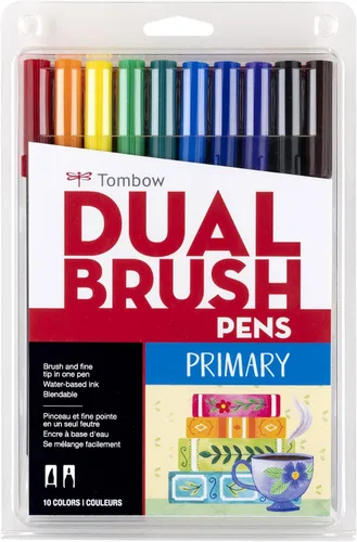 Vista 12 de Tombow Marcadores artísticos de doble pincel (paquete de 10, celebración)