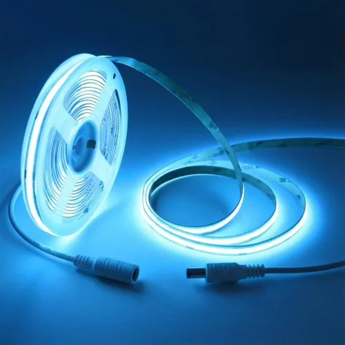 Vista 10 de Luces de tira LED 24V COB LED Blanco cálido 3000K Súper brillante tira LED 16.4 pies 5M sin puntos de alta densidad Corta y flexible para proyectos
