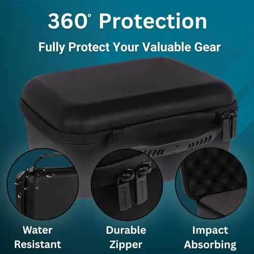 Vista 5 de Funda protectora rígida con espuma personalizable, funda rígida ligera para electrónica, cosméticos, maquillaje y más, protección EVA