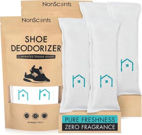 Vista 7 de NonScents Desodorizador de zapatos (2 unidades) – Eliminador de olores, ambientador, absorbente de olores, removedor de aroma para zapatos, bolsas