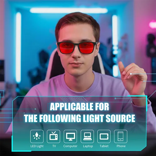 Vista 2 de FEISEDY Orange Blue Light Blocking Glasses for Woman Men Amber Lenses Computer Gaming Glasses for Better Sleep