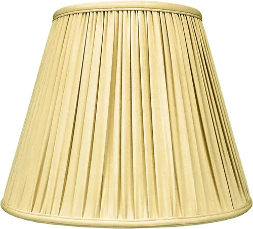 Vista 2 de Royal Designs Deep Empire - Pantalla plisada para lámpara básica, oro antiguo, 6 x 12 x 9.25 pulgadas