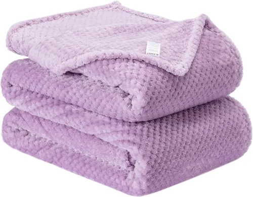 Vista 56 de Manta difusa o manta mullida para bebé, suave y cálida y acogedora manta de lana de coral para niños pequeños, bebés o recién nacidos, para cuna