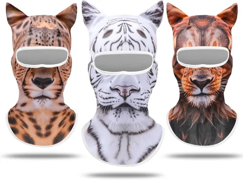Vista 17 de Pasamontañas Máscara Estampado 3D Máscara de Cara Completa Polaina de Cuello Refrescante Protección Solar Cubierta Facial Máscara Resistente al