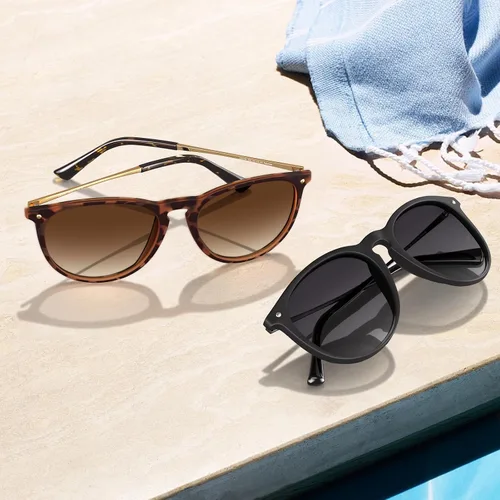 Vista 8 de CARFIA Gafas de sol de moda para mujer, polarizadas, protección UV, estilo clásico retro, CA5100