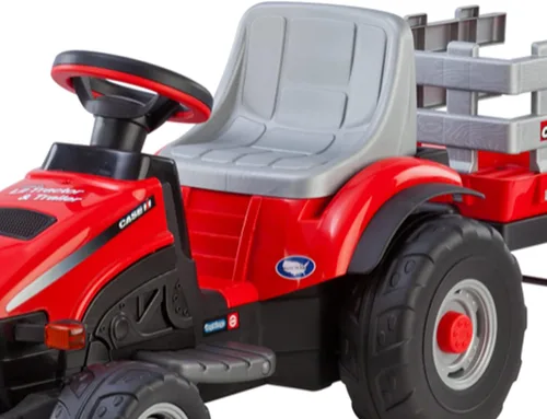 Vista 2 de Tractor pequeño y remolque Peg Perego Case IH