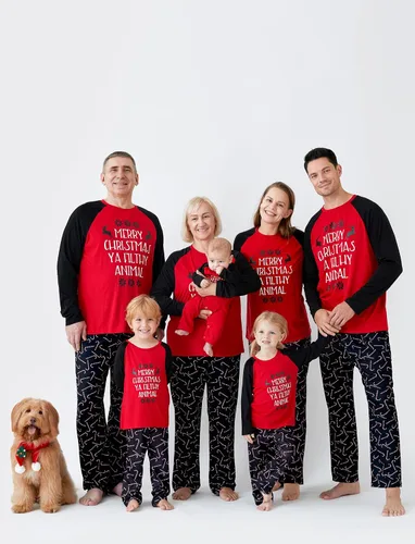 Vista 3 de PATPAT Pijamas de Navidad familiares a juego, pijamas de Navidad para la familia, mamá y yo, trajes de Navidad