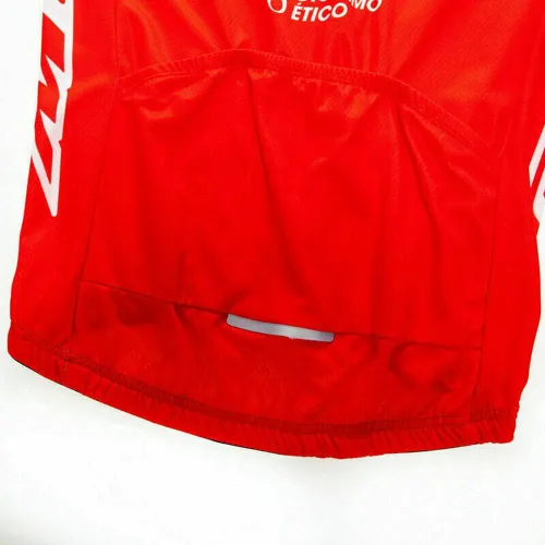 Vista 6 de Conjunto de ropa de ciclismo para hombre, de manga corta, con pantalones cortos acolchados 4D