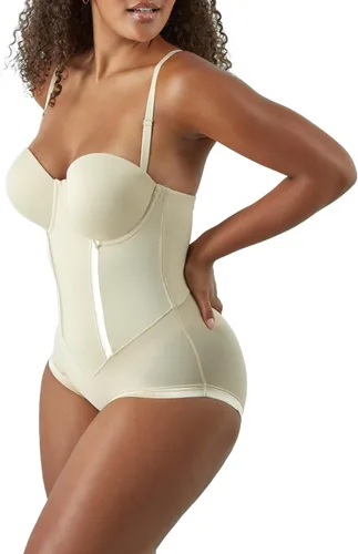 Vista 2 de Maidenform Moldeador de cuerpo de control ultra firme para mujer con brasier convertible integrado con aros