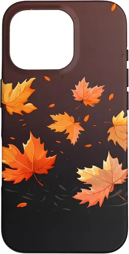 Vista 20 de Autumn Maple Leaves Swirling in The Wind Case for iPhone 17