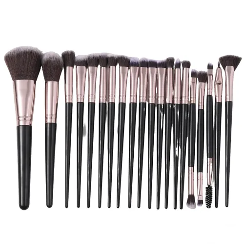 Vista 6 de KOLIGHT - Juego de 20 cepillos de maquillaje, brochas de maquillaje para sombra de ojos, delinear, para cejas, labios, nariz, para aplicar polvos