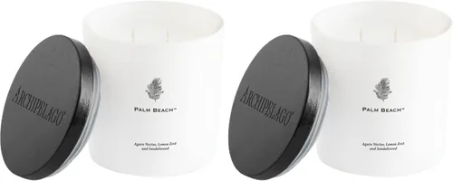 Vista 14 de Archipelago Botanicals Aspen Luxe - Vela Aspen Bark, aroma a ámbar y almizcle, elegante vela en tarro de vidrio blanco, cera de coco, mechas dobles